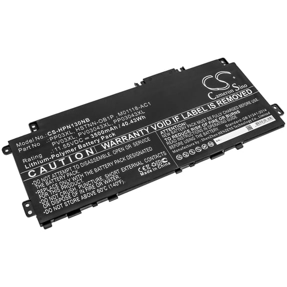 Szdcoo M01118-241, M01118-421, M01118-AC1, M01144-005, PP03043XL, PP03XL, PV03043XL, 3500mAh Battery Replacement for HP