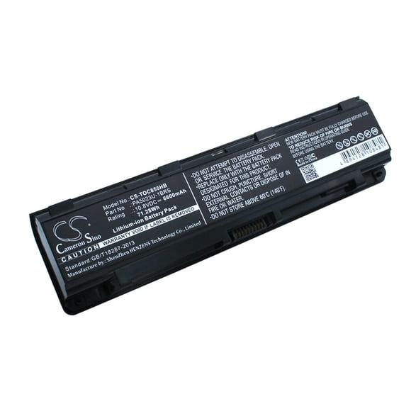 Szdcoo PA5023U-1BRS, PA5024U-1BRS, PA5025U-1BRS, PA5026U-1BRS, PA5027U-1BRS, 6600mAh Battery Replacement for Toshiba