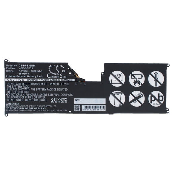 Szdcoo VGP-BPS39, 3860mAh Battery