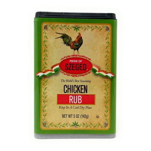 Szeged Chicken Rub, Gourmet Seasoning, 5 oz tin - 2 Pack
