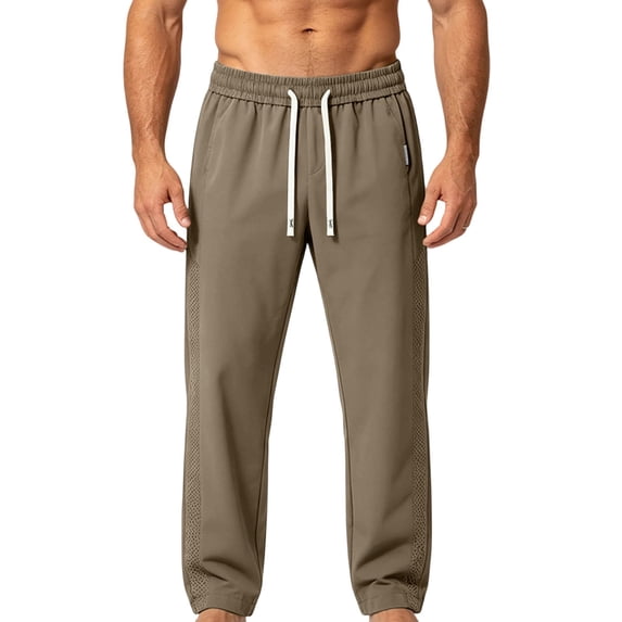 Szhihuiw Joggers for Men Quick Dry Plus Size Fashion Casual Elastic Waist Drawstring Sweatpants with Pockets