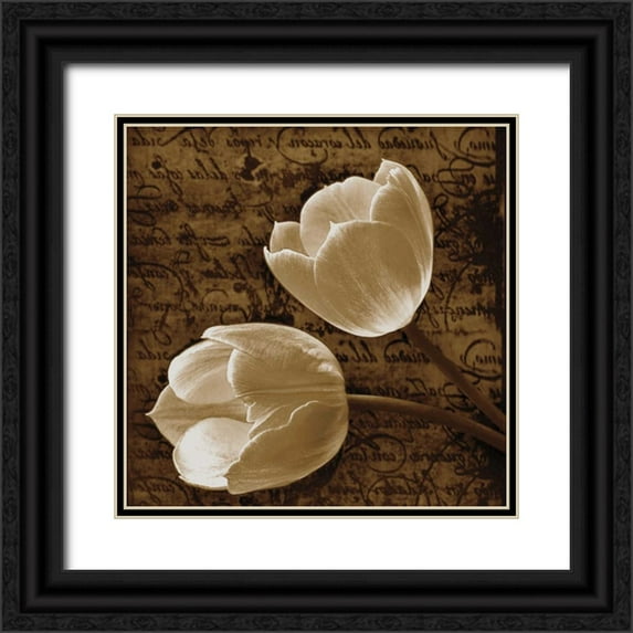 Szilagyi, Ily 12x12 Black Ornate Wood Framed with Double Matting Museum Art Print Titled - With Love I
