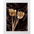 thumbnail image 1 of Szilagyi, Ily 12x14 White Modern Wood Framed Museum Art Print Titled - Floral Eloquence I, 1 of 4