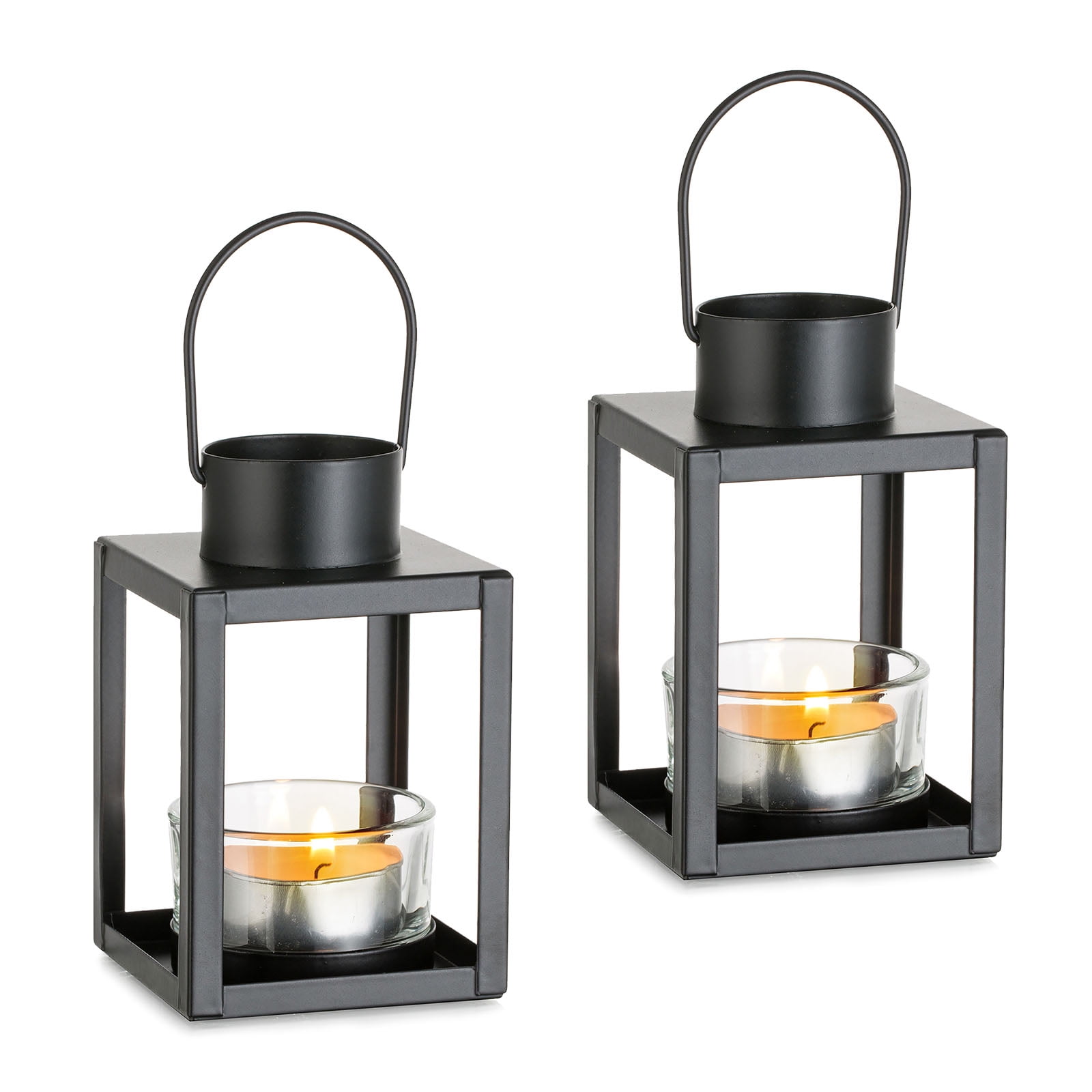 Sziqiqi 2 Pack Lanterns for Candles Garden Lanterns Vintage Style