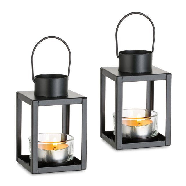 Sziqiqi 2 Pack Lanterns for Candles Garden Lanterns Vintage Style