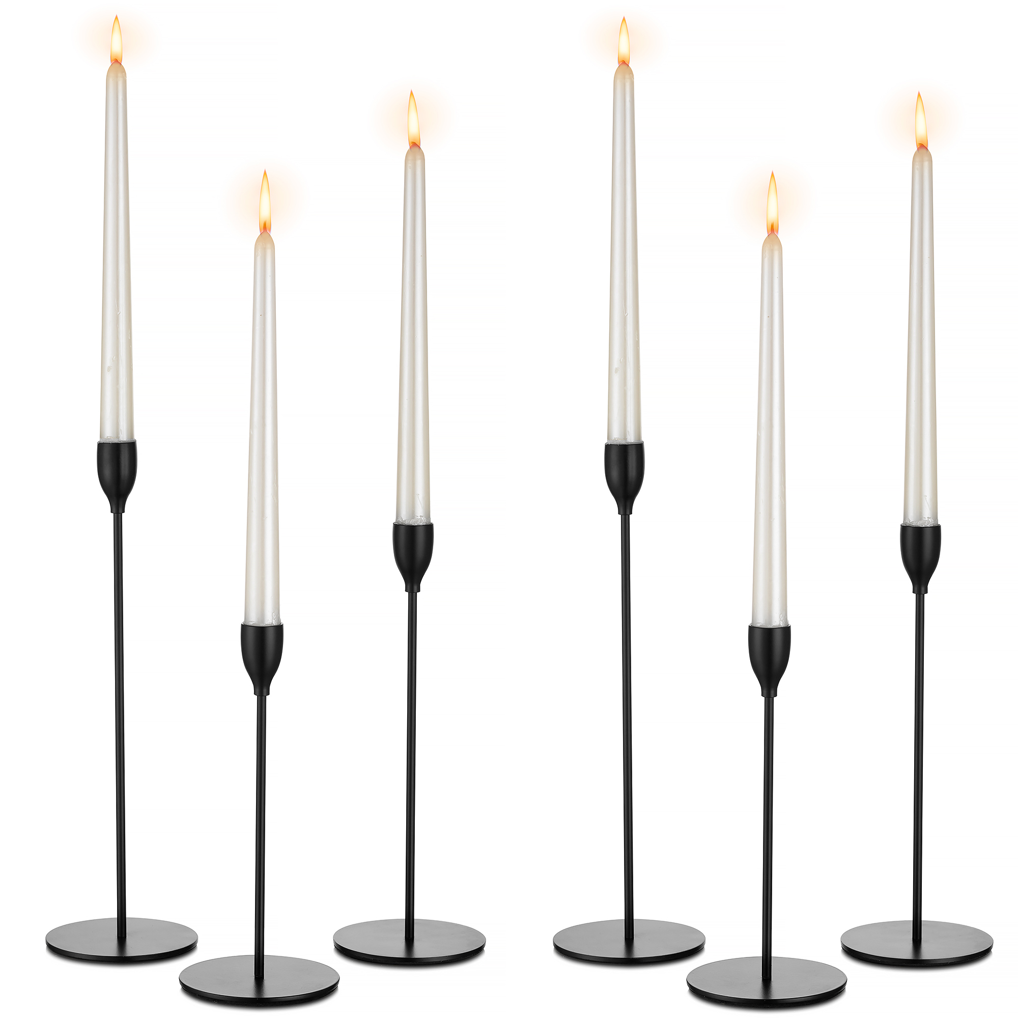 Sziqiqi Pillar Candle Holders Tall - 242016in Gold Falkland Islands