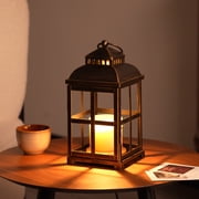 Sziqiqi Black Candle Warmer Lamp with Timer 11" Dimmer for Large 3-Wick Jars Rustic Wax Melter Vintage Lantern Safe for Home with Kids Pets Decor