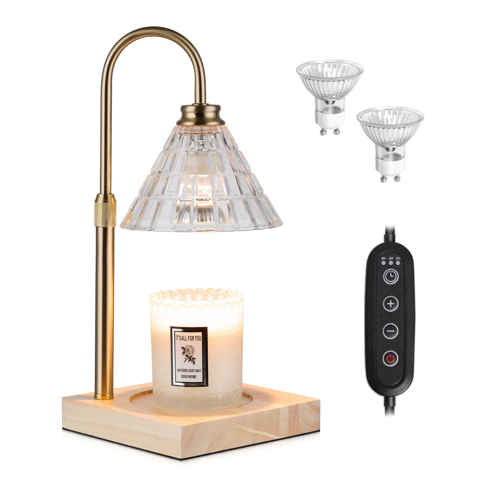 Sziqiqi Candle Warmer Lamp with 2 Bulbs Compatible with Large Jar