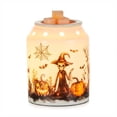 thumbnail image 1 of Sziqiqi Halloween Wax Warmer: Cute Electric Wax Melt Burner with 2 Bulbs Spooky Ghost Pumpkin Design Perfect Home Decor Gift for Women, 1 of 10