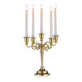 Sziqiqi Chrismas Decor Centerpieces Table Gold Candelabra 5 Arm Gothic Candle Holder for