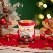Sziqiqi Christmas Wax Melt Warmer Lamp Ceramic Red Santa Claus Electric Fragrance Burner for Flameless Scented Wax, Cute Winter Home Holiday Decor Gift for Mom Baby Pet Safe Flameless Heating