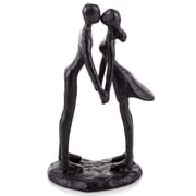 Sziqiqi Couple Sculptures Cast Iron Gift for Anniversaries Wedding Small Modern Abstract Figurine Decorative Metal Statu