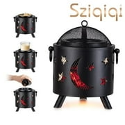 Sziqiqi Fireplace Wax Melt Warmer with Timer Electric Candle Warmer for Kitchen Living Room, 6.3" Tart Burner Industrial Decor