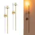 thumbnail image 1 of Sziqiqi Gold Wall Candle Holder Set of 2: Candle Sconces Wall Decor for Dining Room Wall Hanging Candle Sticks Holder for Living Room Fireplace, 1 of 9