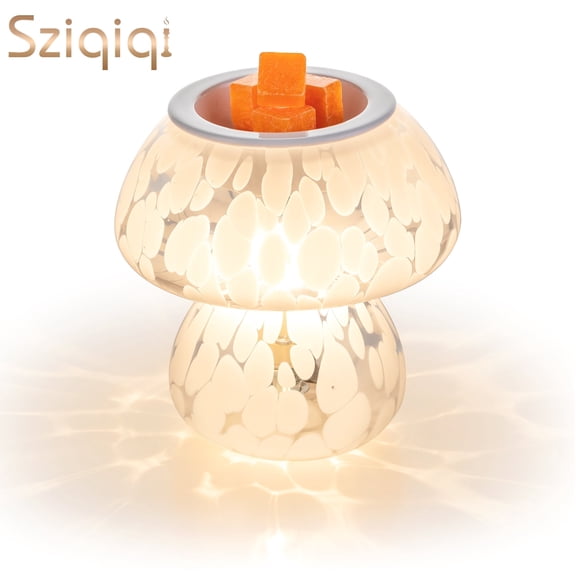 Sziqiqi Mushroom Wax Warmer for Home: Cute Electric Wax Melt Burner for Scented Wax Cubes, Decorative Night Light for Bedroom, Kitchen, or Living Room, Perfect Birthday Gift for Women, Mom,