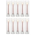 thumbnail image 1 of Sziqiqi Set of 10 Ribbed Glass Hurricane Candle Holders: 11.8" Tall Fluted Taper Candle Sticks with Heavy Base Windproof Centerpiece for Dining Table Wedding Decor (Candles Not Included), 1 of 8
