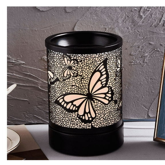Sziqiqi Wax Melter Warmer for Scented Wax Candle Warmer Metal Fragrance Oil Burner for Home Bedroom Office, Butterfly