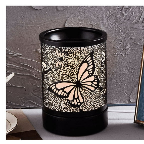 Sziqiqi Wax Melter Warmer for Scented Wax Candle Warmer Metal Fragrance Oil Burner for Home Bedroom Office, Butterfly