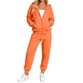 thumbnail image 1 of Szluipve 2 Piece Sets for Women 2 Piece Tracksuit Zip Up Hoodie Jacket Drawstring Jogger Pants Set Long Sleeve Casual Warm Loungewear Outfit for Daily Workout, 1 of 8
