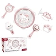 thumbnail image 1 of Szubyfq 6 Pack Toddler Musical Instrument Toy Set, Kids Percussion Play Kit with Tambourine, Rattles, Teether, Whistle & Trumpet, Early Music Enlightenment Sensory Toys for Baby Shower Birthday Gift, 1 of 6