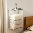 thumbnail image 1 of Szubyfq Clear Mesh Breathable Storage Bag 5L, Foldable Reusable Storage Bag With Hook & Zippers & Carrying Handles, Dusts Proof Organizer For Clothes Towels Bedding Bedroom Home Daily Organizer, 1 of 5