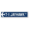thumbnail image 1 of T-1 Jayhawk Street Sign Air Force Aircraft Military | Indoor/Outdoor | 30" Wide, 1 of 1