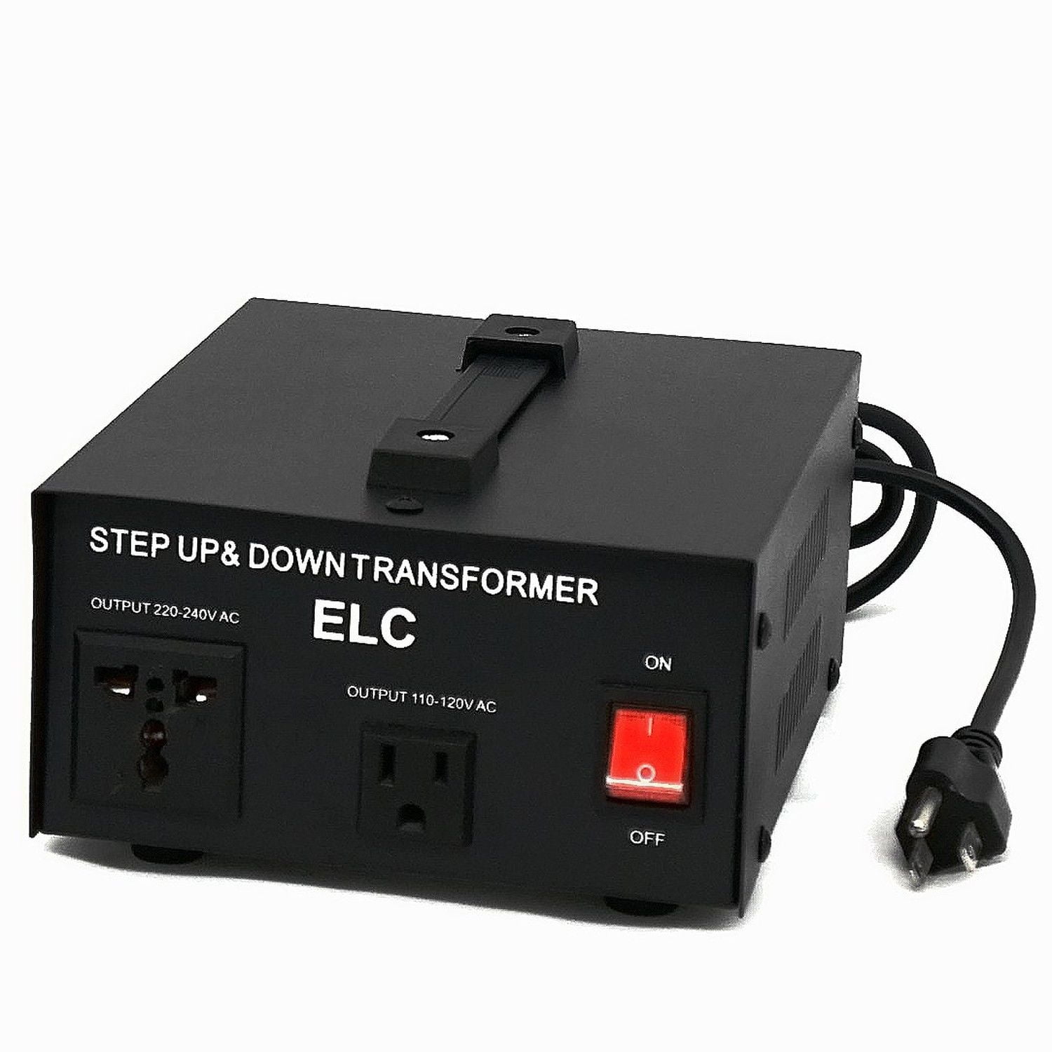 T-1000 1000-Watt Voltage Converter Transformer - Step Up/Down - 110V/220V - Circuit Breaker Protection