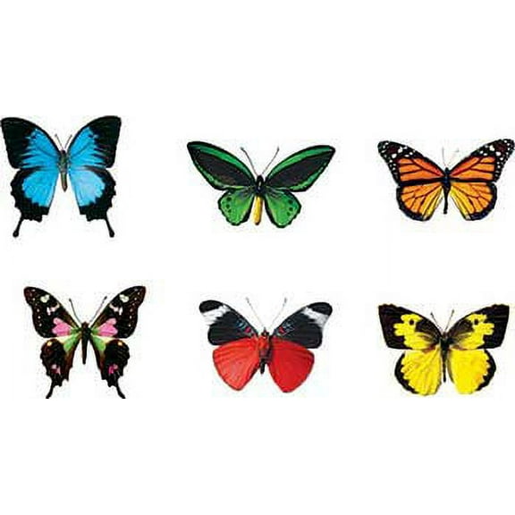 T-10835 - Butterflies Discovery Mini Accents Variety Pack 6 Designs 36/Pk by Trend Enterprises Inc.