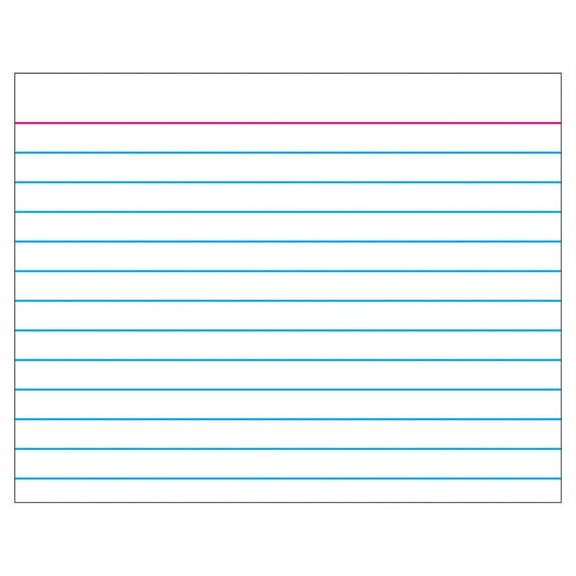 Index Card (white) Wipe-Off Chart 17x22 [T1096]