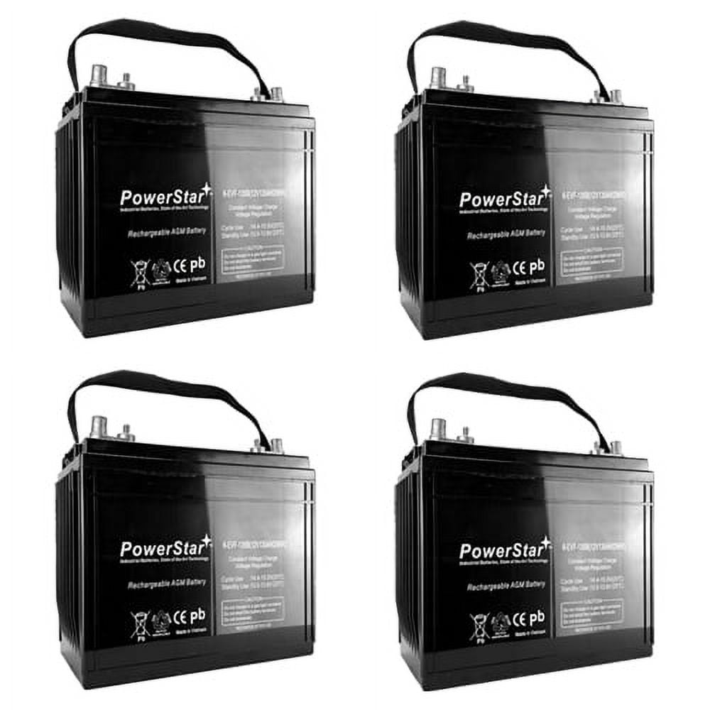 T 1275 Trojan 12 Volt Golf Cart Battery X4 7150