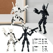 T 13 Action Figure Already Assembled, 2-Pack Multi-Colored Titan 13 Action Figure Set, 3D Printed T 13 Lucky 13 Robo 13 Dummy 13 Nova 13 Action Figures, Figura de acci n t13