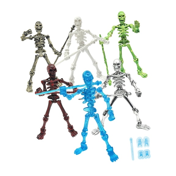 T 13 Dummies 13 Skeleton Action Figures Assembly Multi-Jointed Movable 3D Printed