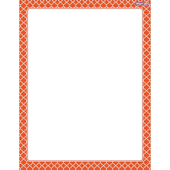T-27325 - Moroccan Orange Wipe-Off Chart by Trend Enterprises Inc.