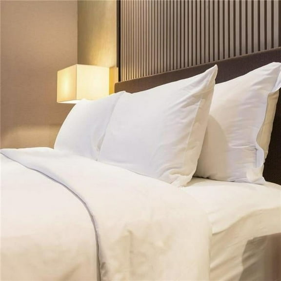 T-300 100 Percentage Cotton Flat Sheet, White - Twin Size - Pack of 6