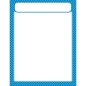 T-38618 - Polka Dots Blue Learning Chart by Trend Enterprises Inc.