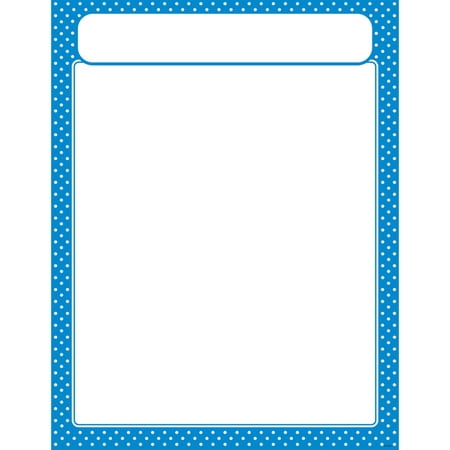 T-38618 - Polka Dots Blue Learning Chart by Trend Enterprises Inc.