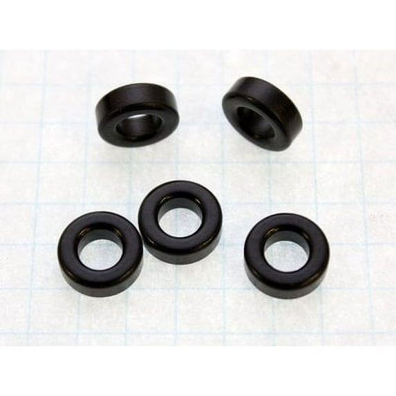 T-44-10 Iron Powder Toroidal Cores, 0.44" O.D. x 0.23" I.D. x 0.16" Hgt. U=6, Pkg of 4