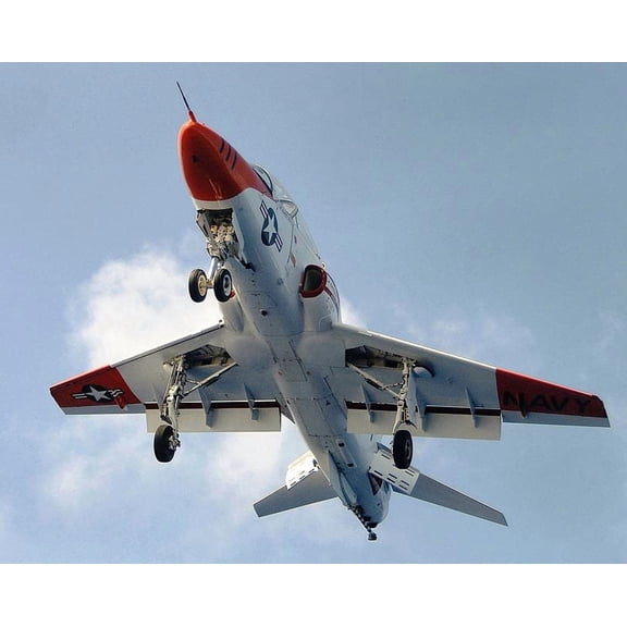 T-45 Goshawk Training Air Wing (TW) 1 in Flight Style - B - 12x18 Inch Laminated Aviation Poster - Stunning Detail and Bold Colors