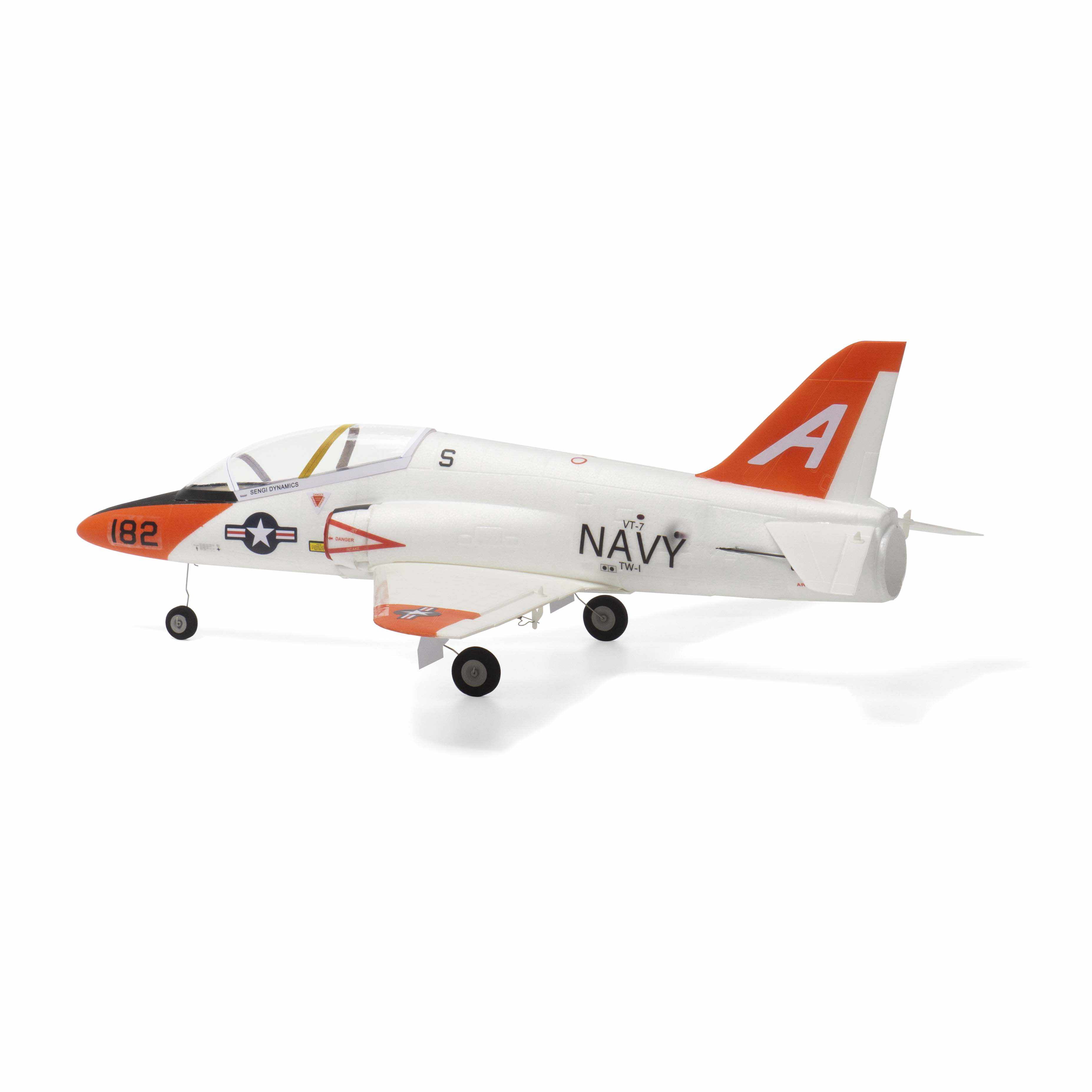 T-45 Minimum RC Jet Plane Kit, 30mm EDF Ducted Fan Aircraft Model, Brushed Fixed Wing Lightweight Foam Airplane Model with Gyro Stabilization for Adults Gift