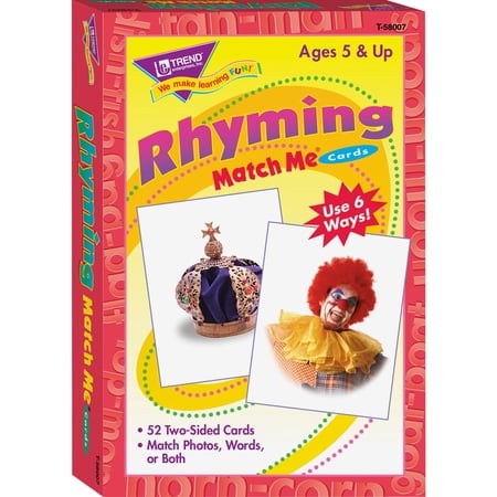 T-58007 - Rhyming Words Match Me Cards by Trend Enterprises Inc.
