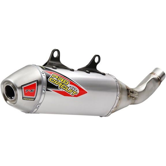 T-6 Slip-On Exhaust (Stainless Steel with Aluminum Canister) for 19 KTM 350SXF