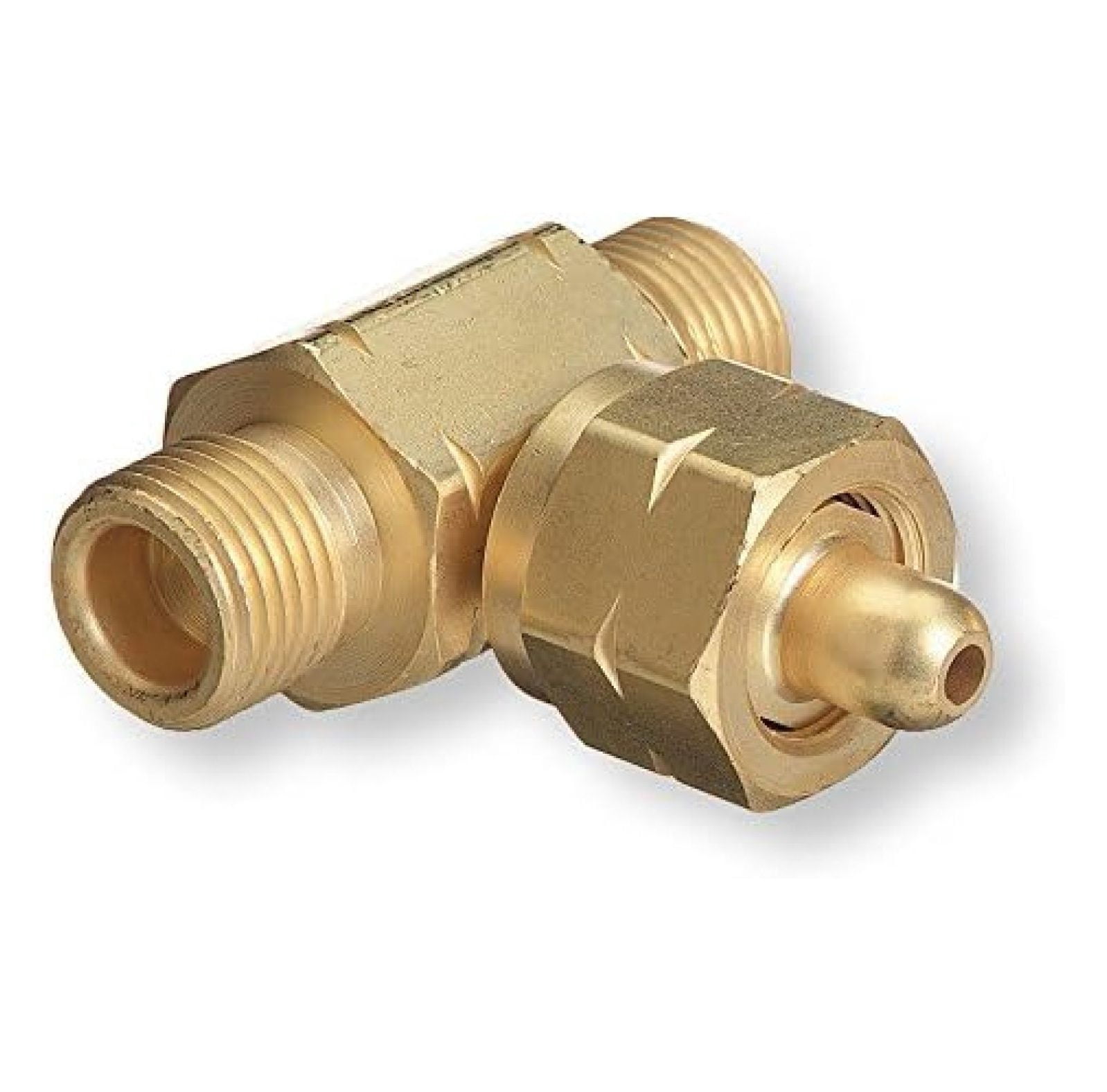 T-62 Oxygen CGA-540 Tee Adaptor - Connect 2 Regulators To 1 Bottle ...