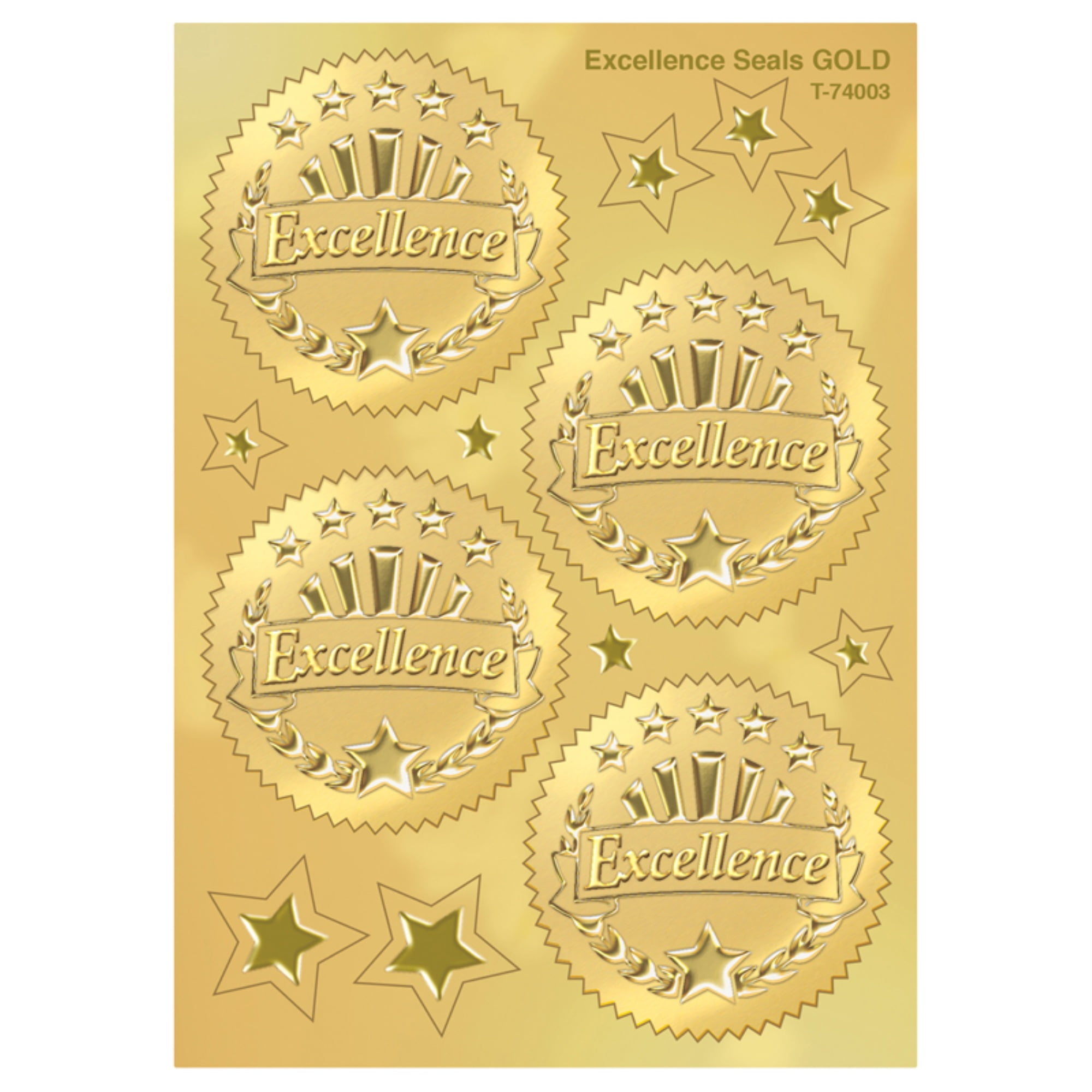 10 Hallmark Stationery Embossed Gold Foil Seals 1" Diameter