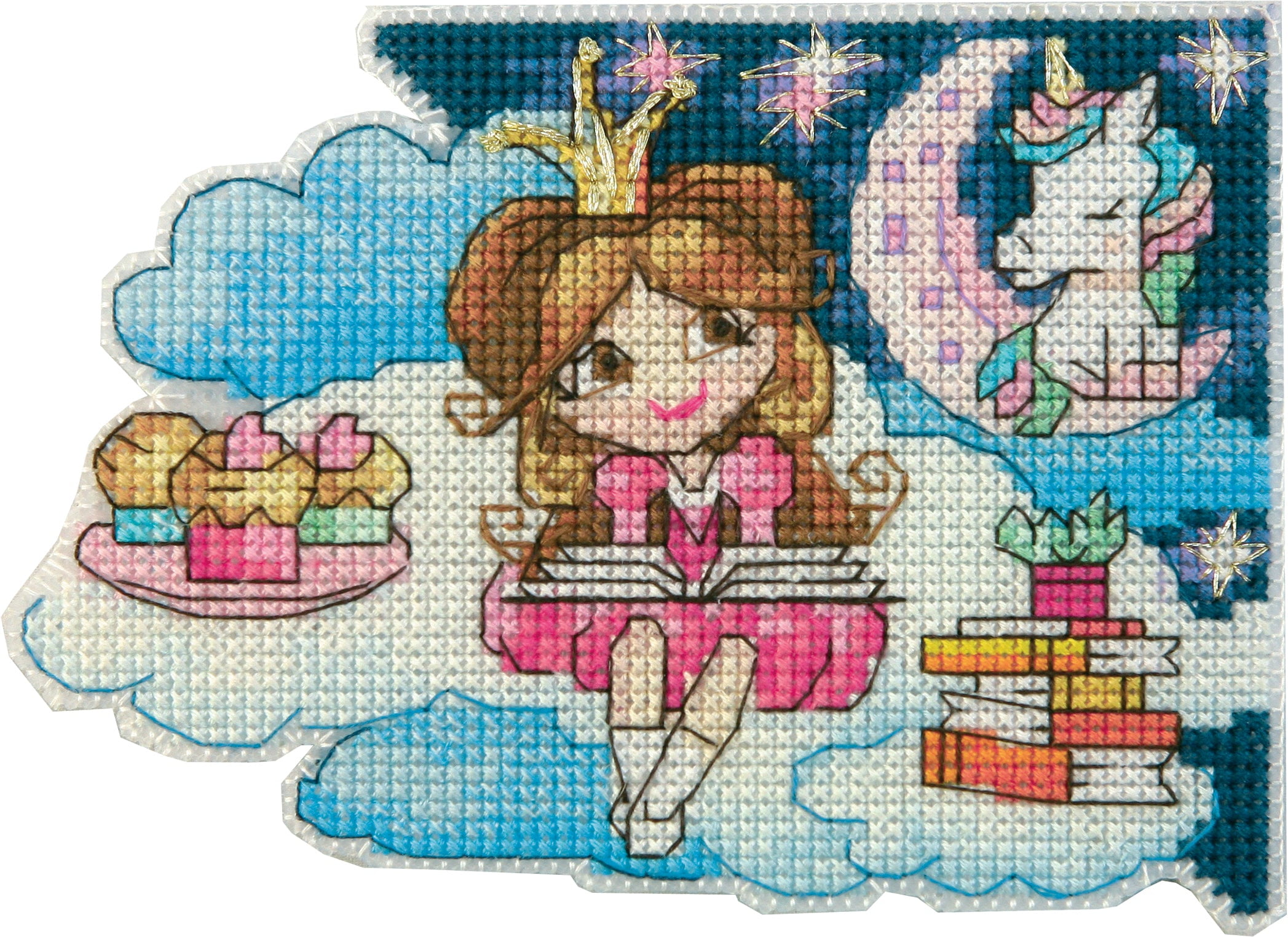 T-81C Counted cross stitch kit Bookmark "Fantasy world. Girl"