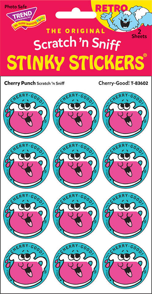 T-83602 - Cherry-Good!/Cherry Punch Scented Stickers, Pack of 24 by ...