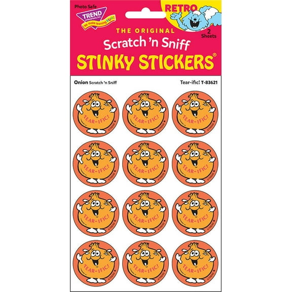 T-83621 - Tear-ific!/Onion Scented Stickers, Pack of 24 by Trend Enterprises Inc.