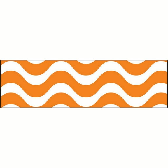 T-85154 - Wavy Orange Bolder Borders by Trend Enterprises Inc.