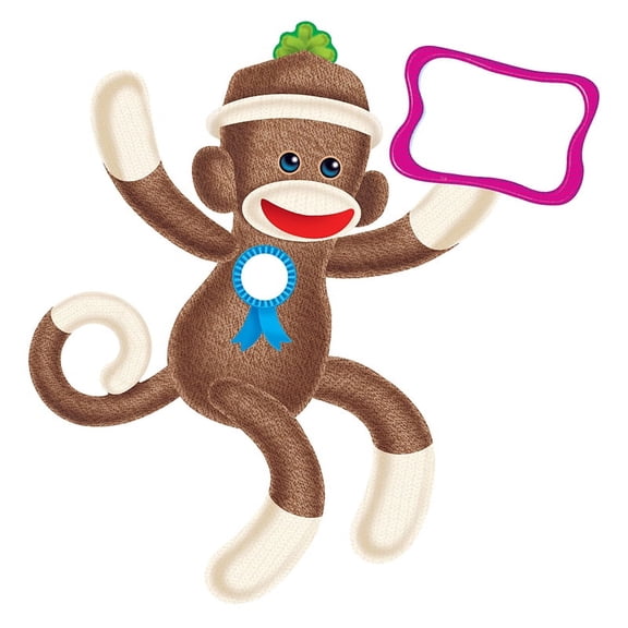 T-8763 - Sock Monkeys Bulletin Board Set by Trend Enterprises Inc.