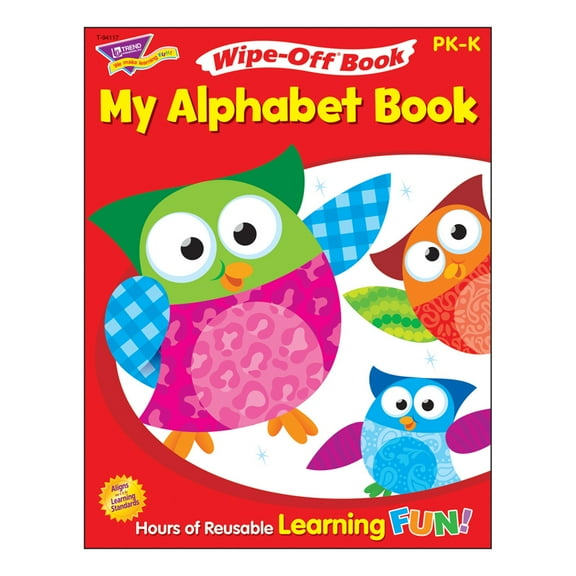 Trend My Alphabet Owl-Stars! Wipe-off Book Learning Printed Book