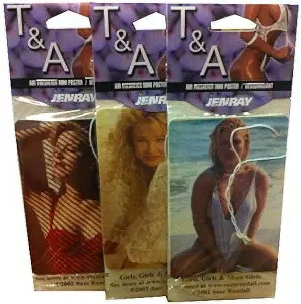 Jenray Long-Lasting Automotive Air Fresheners, T & A, (12 Pack)
